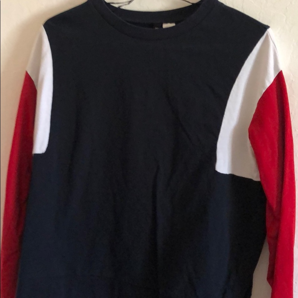 Red, white, & blue long sleeves